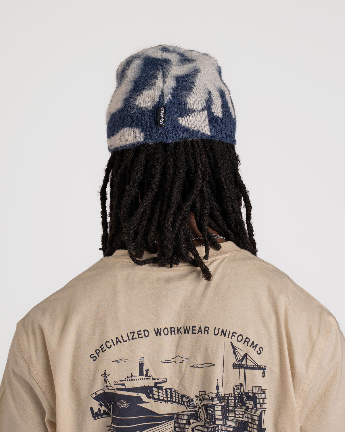 Gramicci MOHAIR BURLY RUNNINGMAN BEANIE | G5FA-151-MNI | AFEW STORE